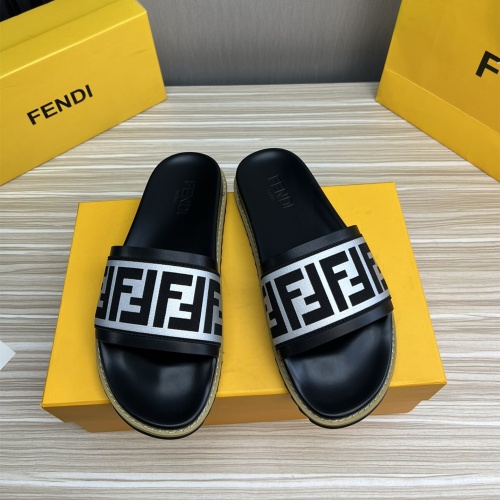 Cheap Fendi Slippers For Men #1221382 Replica Wholesale [$45.00 USD] [ITEM#1221382] on Replica Fendi Slippers