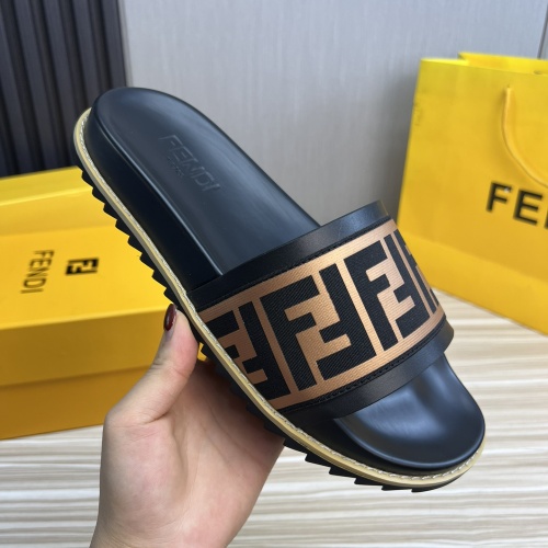 Cheap Fendi Slippers For Men #1221383 Replica Wholesale [$45.00 USD] [ITEM#1221383] on Replica Fendi Slippers