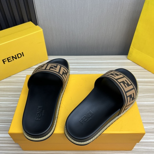 Cheap Fendi Slippers For Men #1221384 Replica Wholesale [$45.00 USD] [ITEM#1221384] on Replica Fendi Slippers