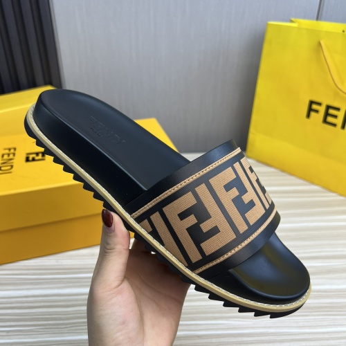 Cheap Fendi Slippers For Men #1221384 Replica Wholesale [$45.00 USD] [ITEM#1221384] on Replica Fendi Slippers