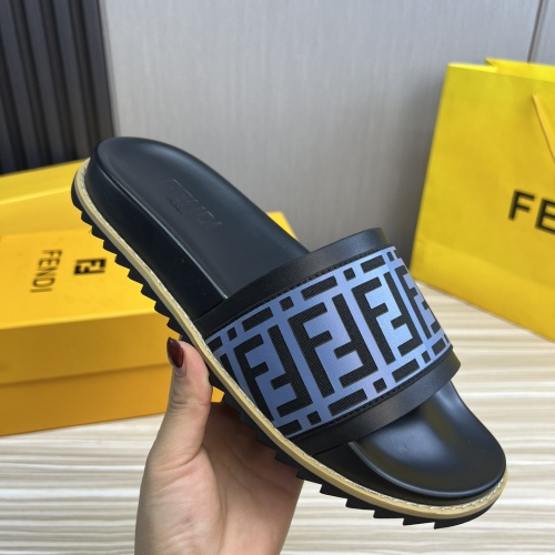 Cheap Fendi Slippers For Men #1221390 Replica Wholesale [$45.00 USD] [ITEM#1221390] on Replica Fendi Slippers