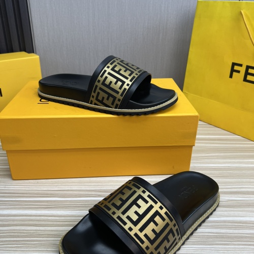 Cheap Fendi Slippers For Men #1221392 Replica Wholesale [$45.00 USD] [ITEM#1221392] on Replica Fendi Slippers