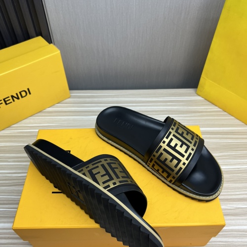 Cheap Fendi Slippers For Men #1221392 Replica Wholesale [$45.00 USD] [ITEM#1221392] on Replica Fendi Slippers