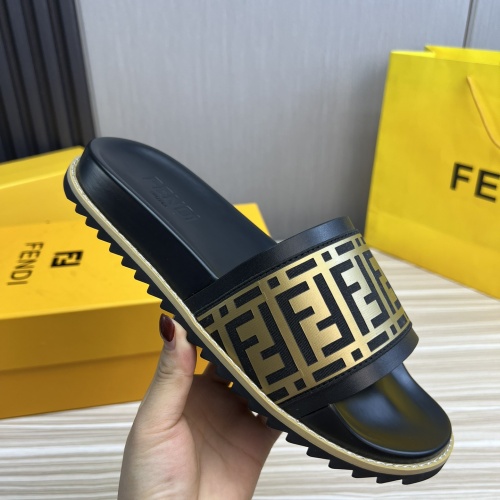 Cheap Fendi Slippers For Men #1221392 Replica Wholesale [$45.00 USD] [ITEM#1221392] on Replica Fendi Slippers