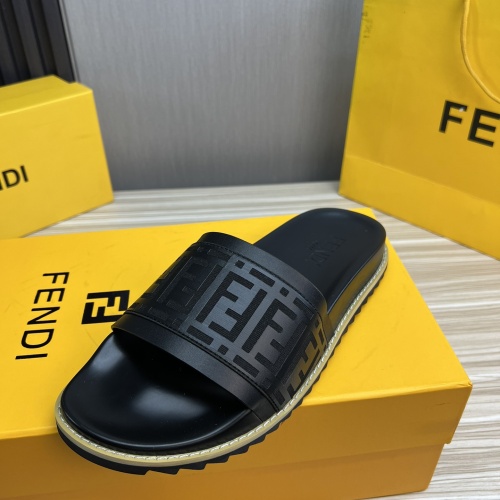 Cheap Fendi Slippers For Men #1221394 Replica Wholesale [$45.00 USD] [ITEM#1221394] on Replica Fendi Slippers