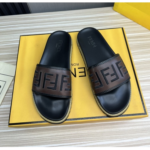 Cheap Fendi Slippers For Men #1221397 Replica Wholesale [$52.00 USD] [ITEM#1221397] on Replica Fendi Slippers