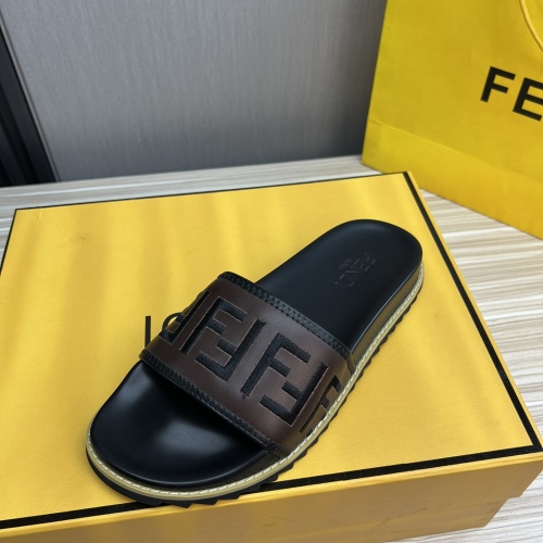 Cheap Fendi Slippers For Men #1221397 Replica Wholesale [$52.00 USD] [ITEM#1221397] on Replica Fendi Slippers