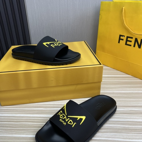 Cheap Fendi Slippers For Men #1221398 Replica Wholesale [$52.00 USD] [ITEM#1221398] on Replica Fendi Slippers