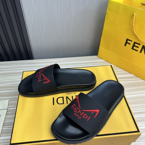 Cheap Fendi Slippers For Men #1221399 Replica Wholesale [$52.00 USD] [ITEM#1221399] on Replica Fendi Slippers