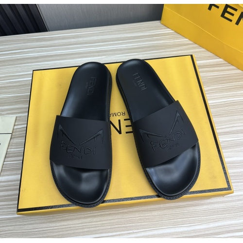 Cheap Fendi Slippers For Men #1221401 Replica Wholesale [$52.00 USD] [ITEM#1221401] on Replica Fendi Slippers