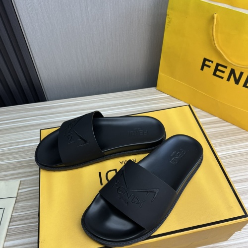 Cheap Fendi Slippers For Men #1221401 Replica Wholesale [$52.00 USD] [ITEM#1221401] on Replica Fendi Slippers