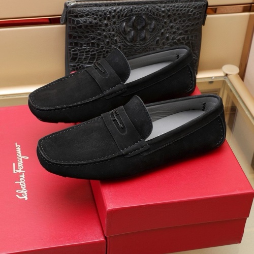 Cheap Salvatore Ferragamo Leather Shoes For Men #1221526 Replica Wholesale [$118.00 USD] [ITEM#1221526] on Replica Salvatore Ferragamo Leather Shoes