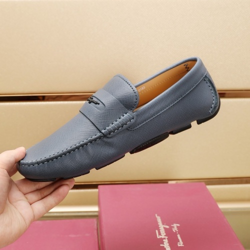 Cheap Salvatore Ferragamo Leather Shoes For Men #1221540 Replica Wholesale [$118.00 USD] [ITEM#1221540] on Replica Salvatore Ferragamo Leather Shoes