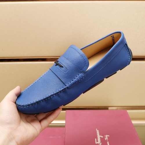 Cheap Salvatore Ferragamo Leather Shoes For Men #1221541 Replica Wholesale [$118.00 USD] [ITEM#1221541] on Replica Salvatore Ferragamo Leather Shoes