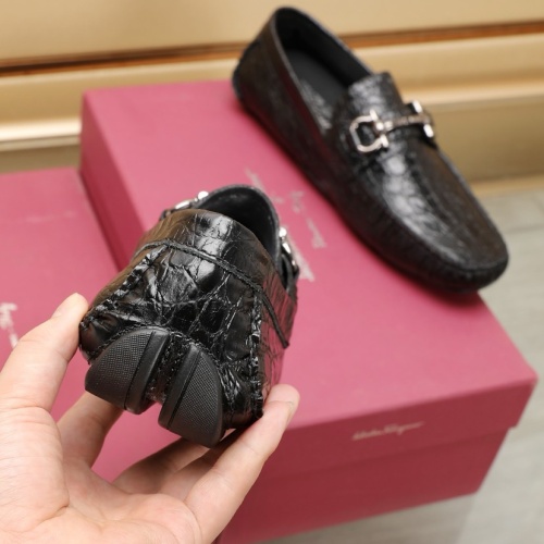 Cheap Salvatore Ferragamo Leather Shoes For Men #1221546 Replica Wholesale [$118.00 USD] [ITEM#1221546] on Replica Salvatore Ferragamo Leather Shoes