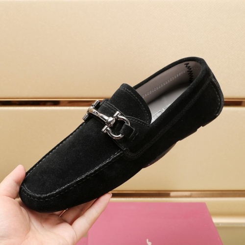 Cheap Salvatore Ferragamo Leather Shoes For Men #1221557 Replica Wholesale [$118.00 USD] [ITEM#1221557] on Replica Salvatore Ferragamo Leather Shoes