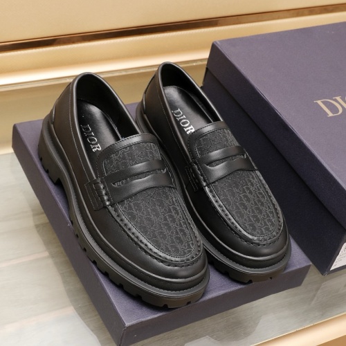 Cheap Christian Dior Leather Shoes For Men #1221602 Replica Wholesale [$96.00 USD] [ITEM#1221602] on Replica Christian Dior Leather Shoes