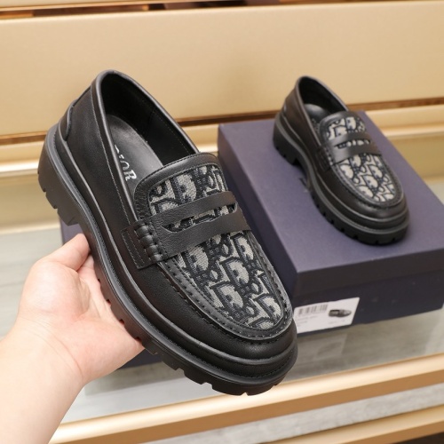 Cheap Christian Dior Leather Shoes For Men #1221603 Replica Wholesale [$96.00 USD] [ITEM#1221603] on Replica Christian Dior Leather Shoes