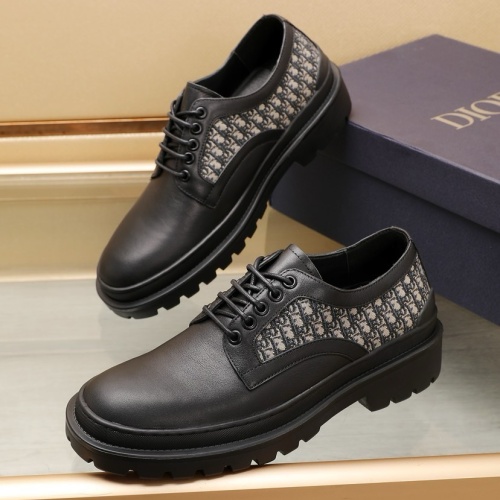 Cheap Christian Dior Leather Shoes For Men #1221605 Replica Wholesale [$98.00 USD] [ITEM#1221605] on Replica Christian Dior Leather Shoes