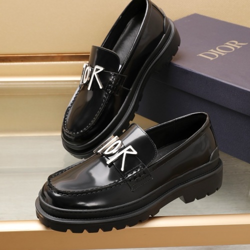 Cheap Christian Dior Leather Shoes For Men #1221621 Replica Wholesale [$98.00 USD] [ITEM#1221621] on Replica Christian Dior Leather Shoes