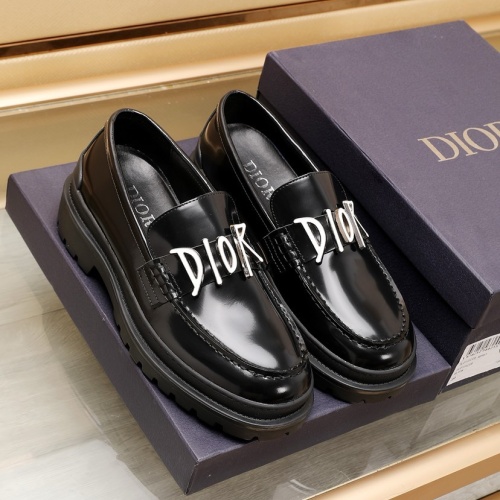 Cheap Christian Dior Leather Shoes For Men #1221621 Replica Wholesale [$98.00 USD] [ITEM#1221621] on Replica Christian Dior Leather Shoes