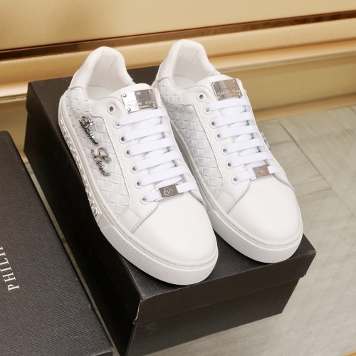 Cheap Philipp Plein PP Casual Shoes For Men #1221649 Replica Wholesale [$88.00 USD] [ITEM#1221649] on Replica Philipp Plein PP Casual Shoes