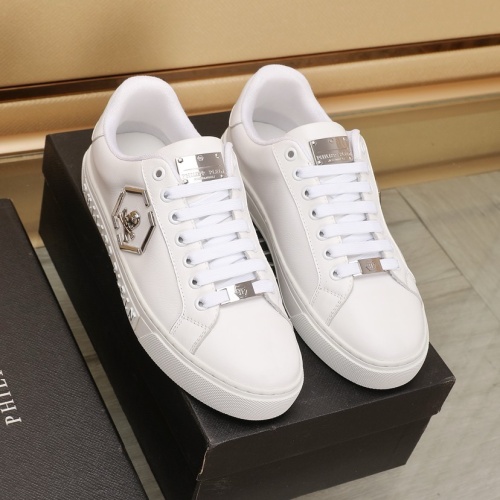 Cheap Philipp Plein PP Casual Shoes For Men #1221653 Replica Wholesale [$88.00 USD] [ITEM#1221653] on Replica Philipp Plein PP Casual Shoes