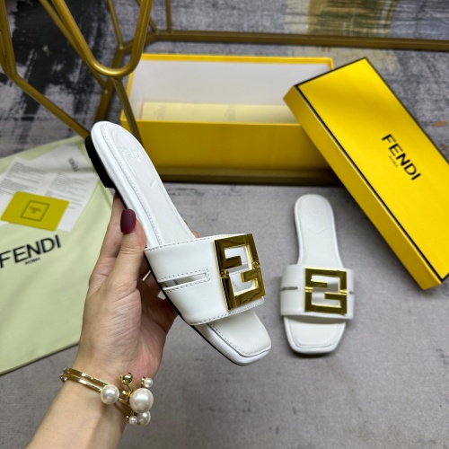 Cheap Fendi Slippers For Women #1221754 Replica Wholesale [$85.00 USD] [ITEM#1221754] on Replica Fendi Slippers