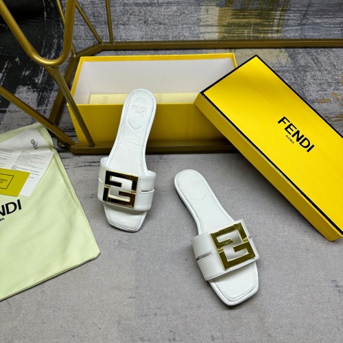 Cheap Fendi Slippers For Women #1221754 Replica Wholesale [$85.00 USD] [ITEM#1221754] on Replica Fendi Slippers