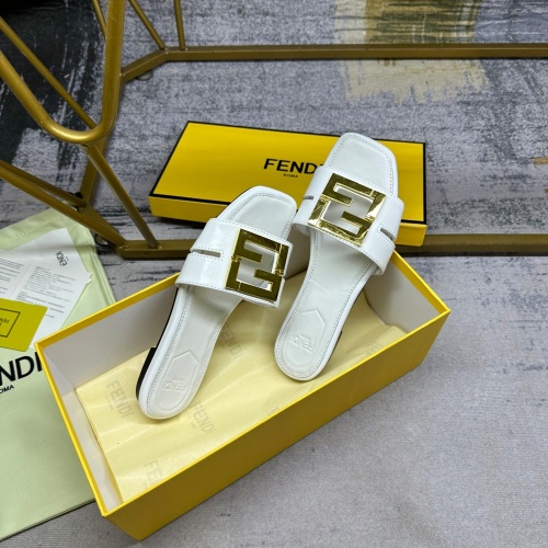 Cheap Fendi Slippers For Women #1221754 Replica Wholesale [$85.00 USD] [ITEM#1221754] on Replica Fendi Slippers