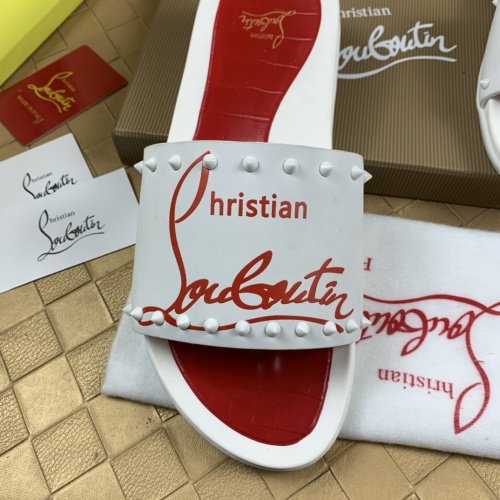 Cheap Christian Louboutin CL Slippers For Men #1221761 Replica Wholesale [$68.00 USD] [ITEM#1221761] on Replica Christian Louboutin CL Slippers