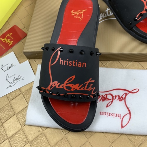 Cheap Christian Louboutin CL Slippers For Men #1221762 Replica Wholesale [$68.00 USD] [ITEM#1221762] on Replica Christian Louboutin CL Slippers