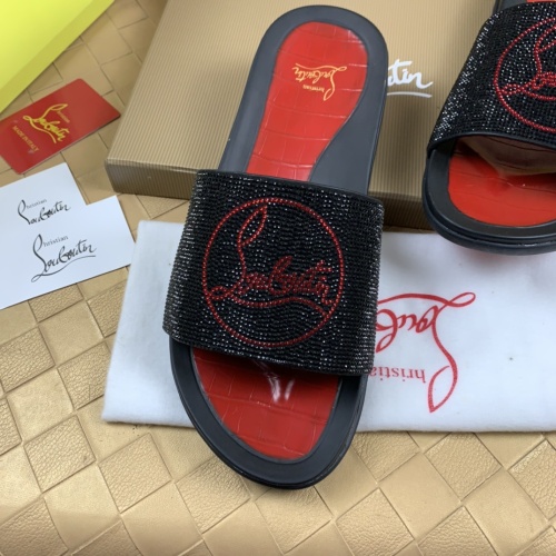 Cheap Christian Louboutin CL Slippers For Men #1221767 Replica Wholesale [$68.00 USD] [ITEM#1221767] on Replica Christian Louboutin CL Slippers