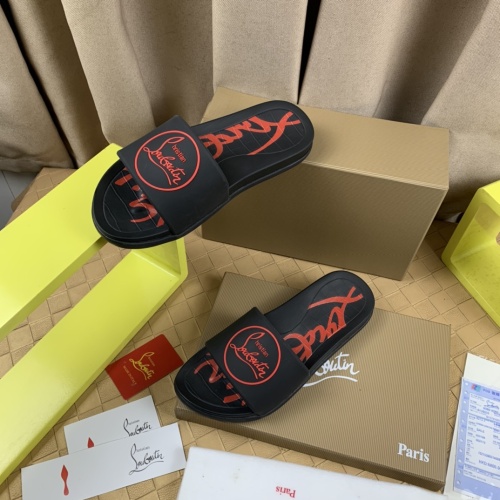 Cheap Christian Louboutin CL Slippers For Men #1221769 Replica Wholesale [$68.00 USD] [ITEM#1221769] on Replica Christian Louboutin CL Slippers