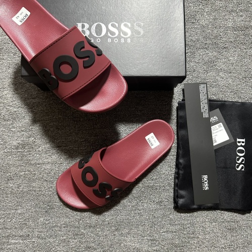 Cheap Boss Slippers For Men #1221772 Replica Wholesale [$45.00 USD] [ITEM#1221772] on Replica Boss Slippers