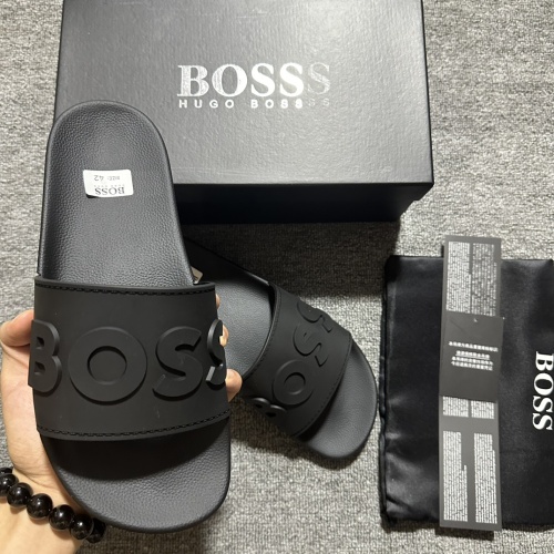 Cheap Boss Slippers For Men #1221775 Replica Wholesale [$45.00 USD] [ITEM#1221775] on Replica Boss Slippers