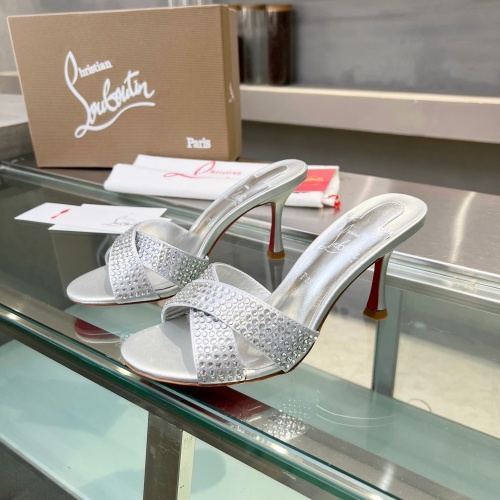 Cheap Christian Louboutin CL Slippers For Women #1221779 Replica Wholesale [$102.00 USD] [ITEM#1221779] on Replica Christian Louboutin CL Slippers