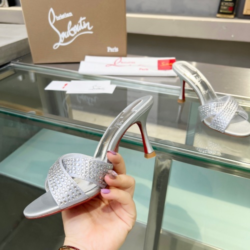 Cheap Christian Louboutin CL Slippers For Women #1221779 Replica Wholesale [$102.00 USD] [ITEM#1221779] on Replica Christian Louboutin CL Slippers