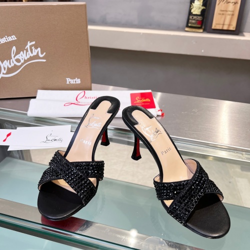 Cheap Christian Louboutin CL Slippers For Women #1221781 Replica Wholesale [$102.00 USD] [ITEM#1221781] on Replica Christian Louboutin CL Slippers