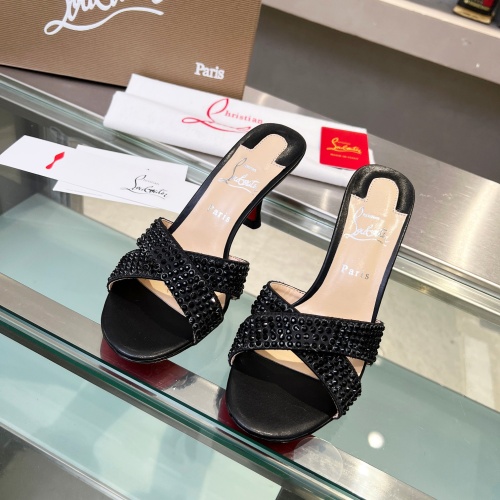 Cheap Christian Louboutin CL Slippers For Women #1221781 Replica Wholesale [$102.00 USD] [ITEM#1221781] on Replica Christian Louboutin CL Slippers