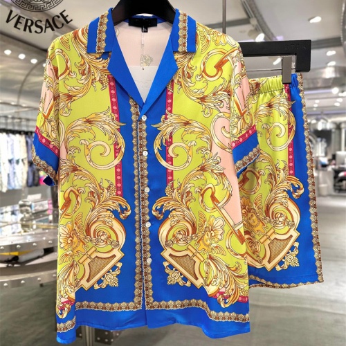 Cheap Versace Tracksuits Short Sleeved For Men #1221790 Replica Wholesale [$72.00 USD] [ITEM#1221790] on Replica Versace Tracksuits