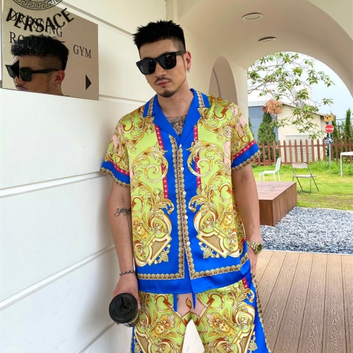 Cheap Versace Tracksuits Short Sleeved For Men #1221790 Replica Wholesale [$72.00 USD] [ITEM#1221790] on Replica Versace Tracksuits