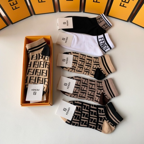 Cheap Fendi Socks #1222148 Replica Wholesale [$27.00 USD] [ITEM#1222148] on Replica Fendi Socks