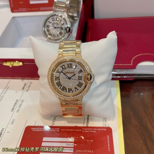 Cheap Cartier AAA Quality Watches In Gold For Women #1222453 Replica Wholesale [$155.00 USD] [ITEM#1222453] on Replica Cartier AAA Quality Watches