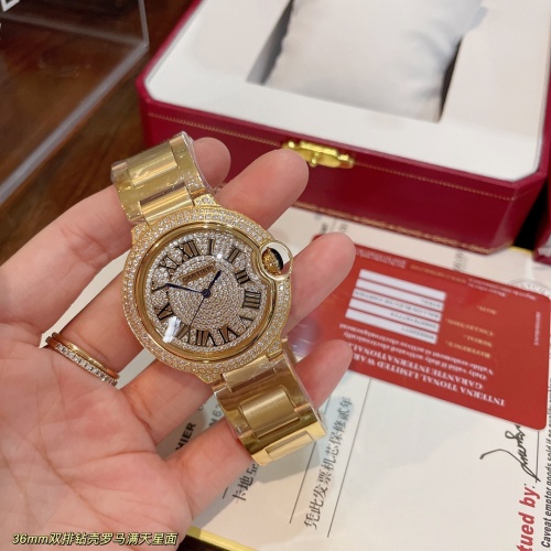 Cheap Cartier AAA Quality Watches In Gold For Women #1222453 Replica Wholesale [$155.00 USD] [ITEM#1222453] on Replica Cartier AAA Quality Watches