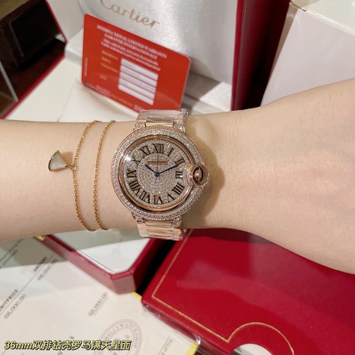 Cheap Cartier AAA Quality Watches In Gold For Women #1222453 Replica Wholesale [$155.00 USD] [ITEM#1222453] on Replica Cartier AAA Quality Watches