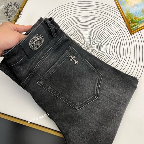 Cheap Chrome Hearts Jeans For Men #1222473 Replica Wholesale [$48.00 USD] [ITEM#1222473] on Replica Chrome Hearts Jeans