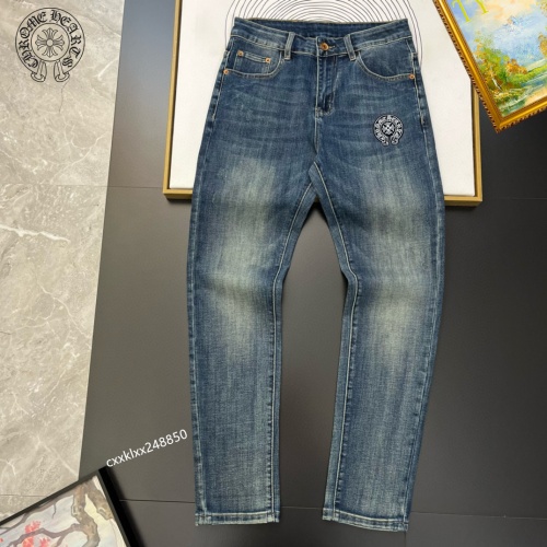 Cheap Chrome Hearts Jeans For Men #1222474 Replica Wholesale [$48.00 USD] [ITEM#1222474] on Replica Chrome Hearts Jeans