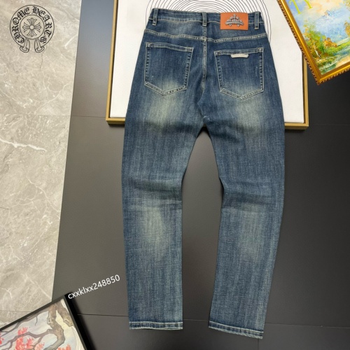 Cheap Chrome Hearts Jeans For Men #1222474 Replica Wholesale [$48.00 USD] [ITEM#1222474] on Replica Chrome Hearts Jeans