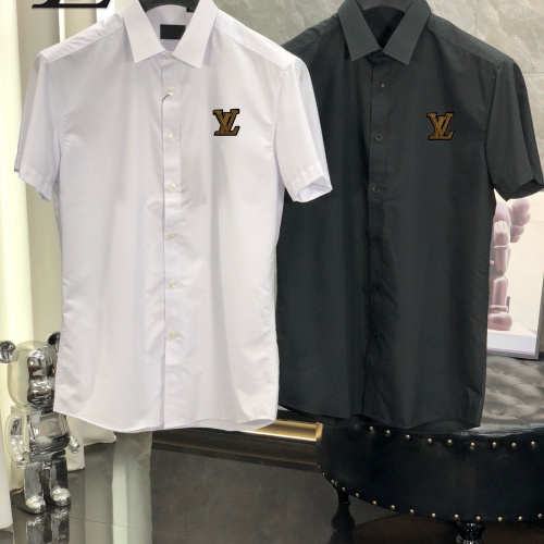 Cheap Louis Vuitton LV Shirts Short Sleeved For Men #1222501 Replica Wholesale [$38.00 USD] [ITEM#1222501] on Replica Louis Vuitton LV Shirts